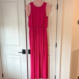 BCBG MaxAzria Sleeveless Fuchsia Maxi